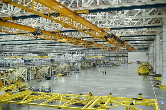 The division manufacturing the wings for the A350 at the Airbus UK East Factory in North Wales.