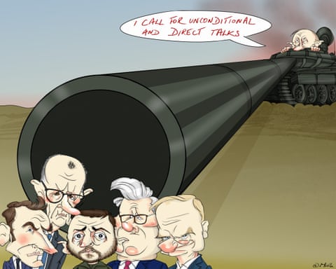 Nicola Jennings on Putin's response to Europe's ceasefire proposal – cartoon | Nicola Jennings | The Guardian