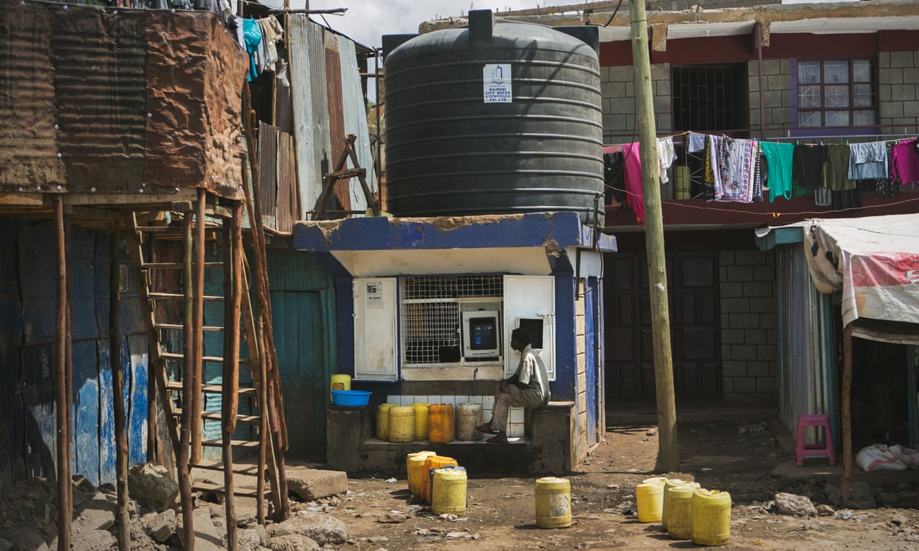 a water atm in mathare slum