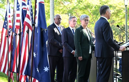 Richard Marles said the Australian and US ministers met ‘with heavy hearts’ after news of the military helicopter accident