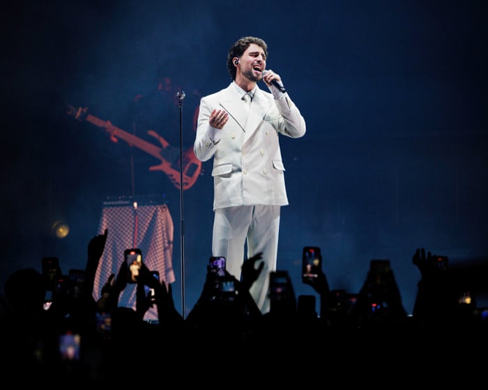 Saint Levant review – Palestinian pop star makes Australian debut to an ecstatic, sold-out crowd