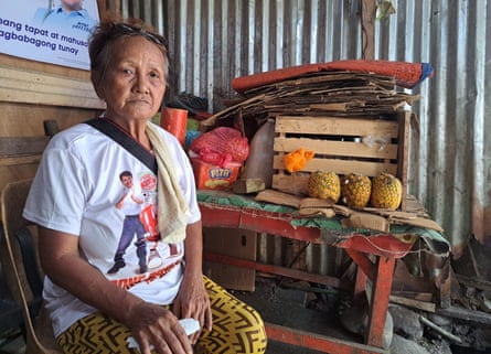 Clarita Alia, 71, whose four sons were killed during anti-crime crackdowns in Davao.