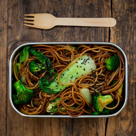 Consider filling your lunchbox with soba noodles with pak choi and so on.