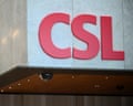 Signage for CSL is seen at the CSL Global Headquarters and Centre for Research and Development centre in Melbourne
