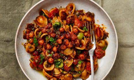 All-in-one pasta: Yotam Ottolenghi’s orecchiette cooked in chickpea and tomato sauce.