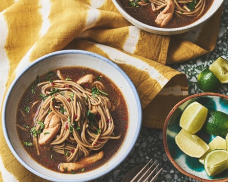 Soba noodles from Nadiya’s Quick Comforts