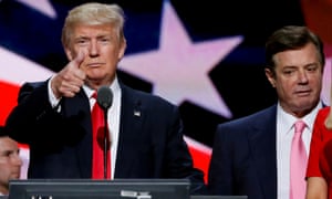 Paul Manafort looks on during the Republican National Convention in Cleveland, in July 2016.