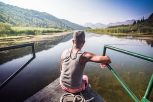 Travelling on the Neretva river to a restaurant only accessible by boat.