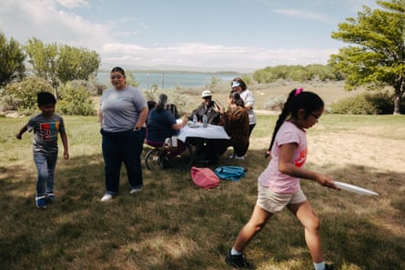 A gathering of people outdoors.