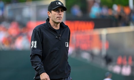 Umpire Pat Hoberg had been a full-time MLB umpire since 2017.