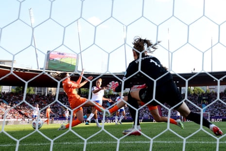 Lauren James scores for England