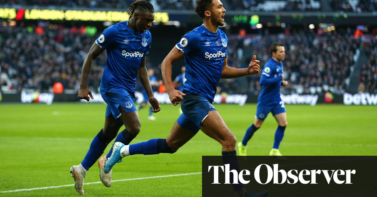 Dominic Calvert-Lewin’s equaliser earns draw for Everton at West Ham