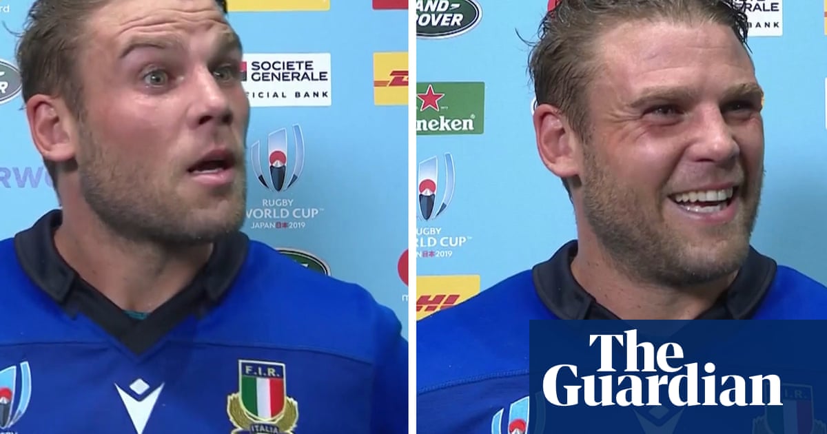 Rugby World Cup interviewer calls Italys Dean Budd the Canada captain – video