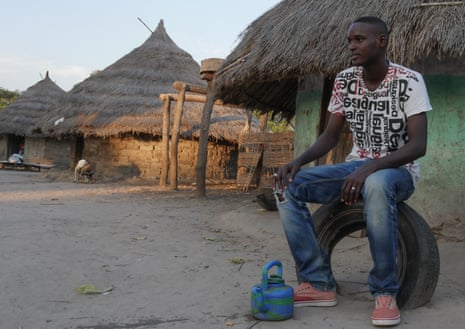 Goundo Wandianga in his village, Sare Bakary, where all the other young men have left. 