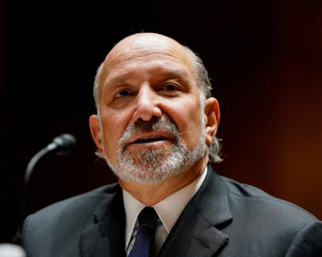 Howard Lutnick sits to testify before the Senate appropriations subcommittee, 10 February 2026.