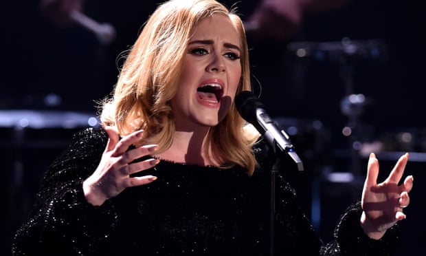 Adele performing in Germany in December 2015