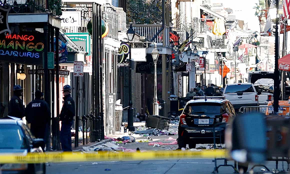 Debris on Bourbon Street