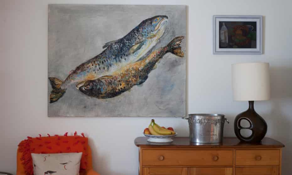 This painting of two salmon by Julie Brook was Rachel Cooke’s first foray into art collecting.