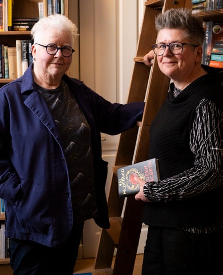Val McDermid and Jo Sharp in their home