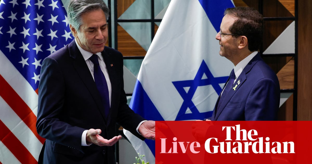 Middle East crisis live: US ‘determined to free Israeli hostages with ceasefire deal’ | Israel-Gaza war
