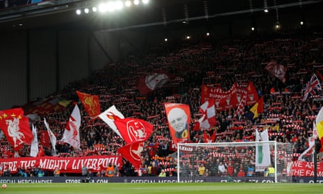 The Anfield Kop on a special night for Liverpool