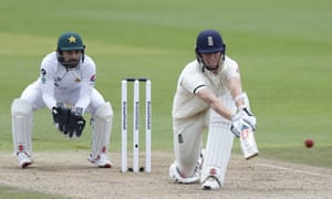 England’s Zak Crawley batting on his way to an unbeaten 171 against Pakistan
