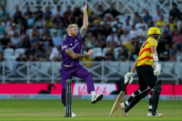Ben Stokes: ‘It’s like you’re a glass bottle, holding everything in. Eventually, it smashes’ | Ben Stokes 2 Ben Stokes bowls for Northern Superchargers against Trent Rockets in the Hundred.
