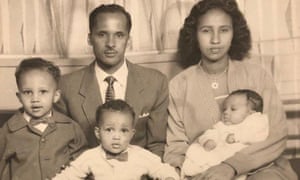Omar Musa with his wife, Zahra, and young family in the 1960s