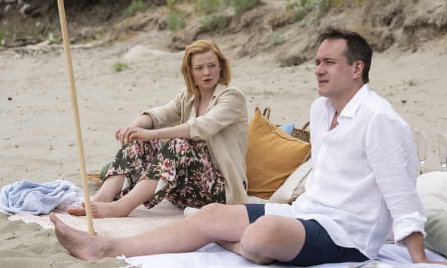 Sarah Snook and Matthew Macfadyen in Succession