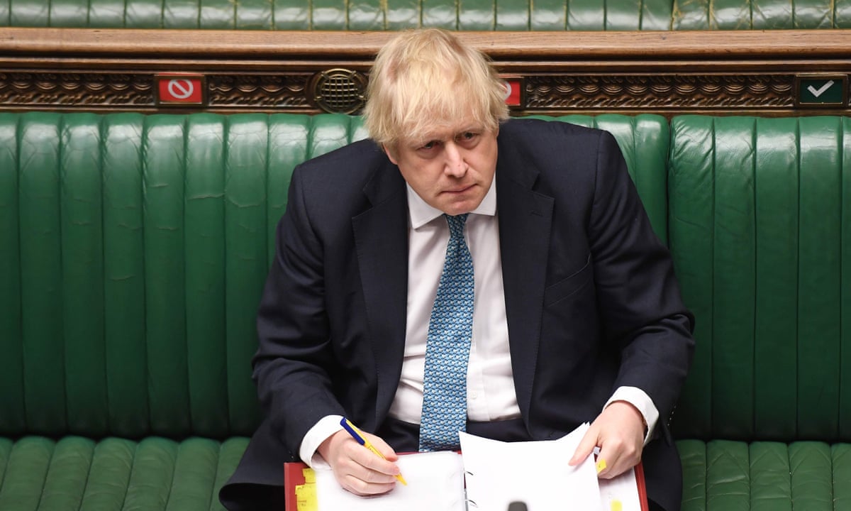 Boris Johnson Resorts To Bluster Under Starmer S Cross Examination John Crace Politics The Guardian