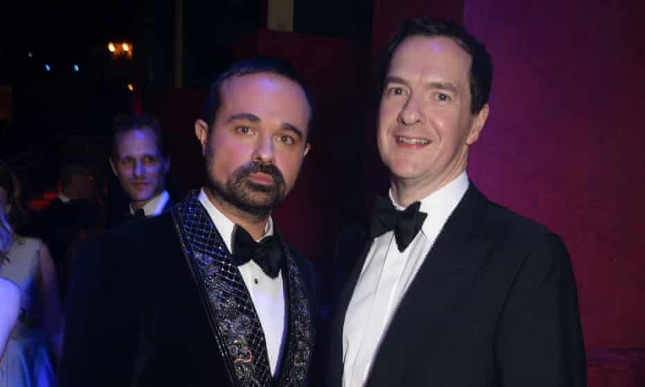 London Evening Standard owner Evgeny Lebedev with his former editor, George Osborne.