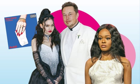 Pay pals... from left: Grimes; Elon Musk; Azealia Banks.