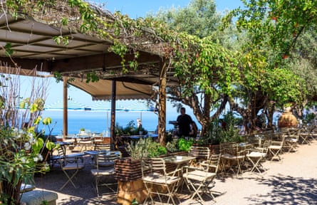 A covered outdoor restaurant