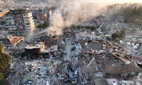 Aftermath of the deadly earthquake in Hatay, Turkey.