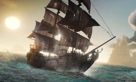 Somewhere between acting and childlike make-believe  … Sea of Thieves.