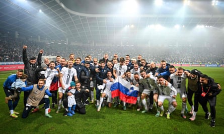 Slovenia booked their place at Euro 2024 with a 2-1 win over Kazakhstan.