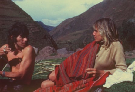Anita Pallenberg and Keith Richards in Catching Fire