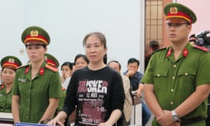 The Vietnamese blogger Nguyen Ngoc Nhu Quynh in court last year.