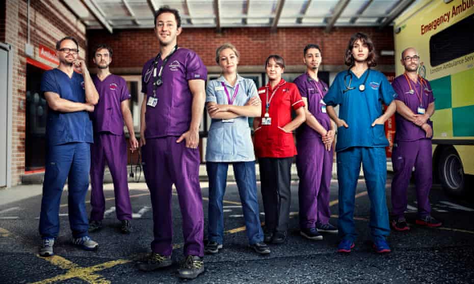 The stars of 24 Hours in A&E
