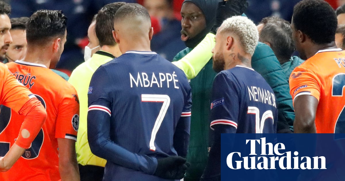 PSG v Istanbul Basaksehir suspended after fourth official accused of racism