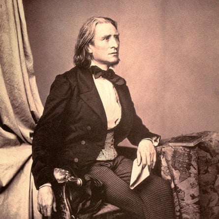Franz Liszt, circa 1858.