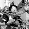 A woman attacked by pigeons, Trafalgar Square, London, 1981, a photograph by Diane Keaton,