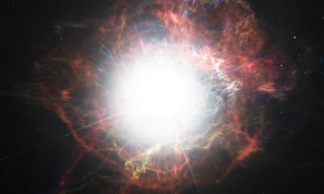 An artist’s impression of a supernova explosion. Until now, stellar explosions have been considered singular events.