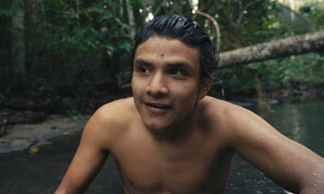 Bitaté, the young leader of the Indigenous Uru-Eu-Wau-Wau, in a scene from The Territory.