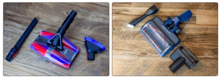 Bissell PowerClean Dualbrush and Dyson PencilVac Fluffycones