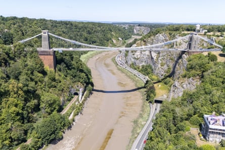 Aerial view of Clifton Suspension Bridge