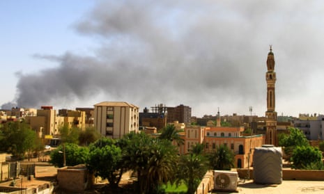 Smoke billows over Khartoum during fighting earlier this month