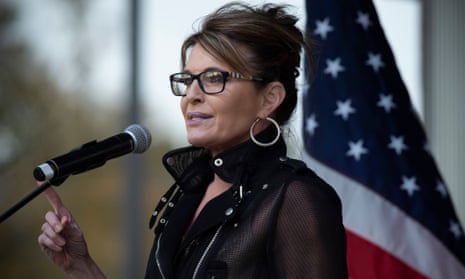 Sarah Palin stumps for Georgia’s senate runoff election in Canton on 12 December 2020.