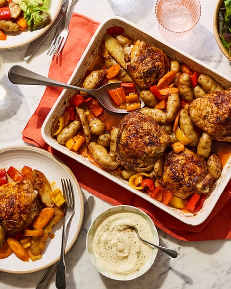 Spice bag traybake