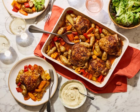 Spice bag traybake